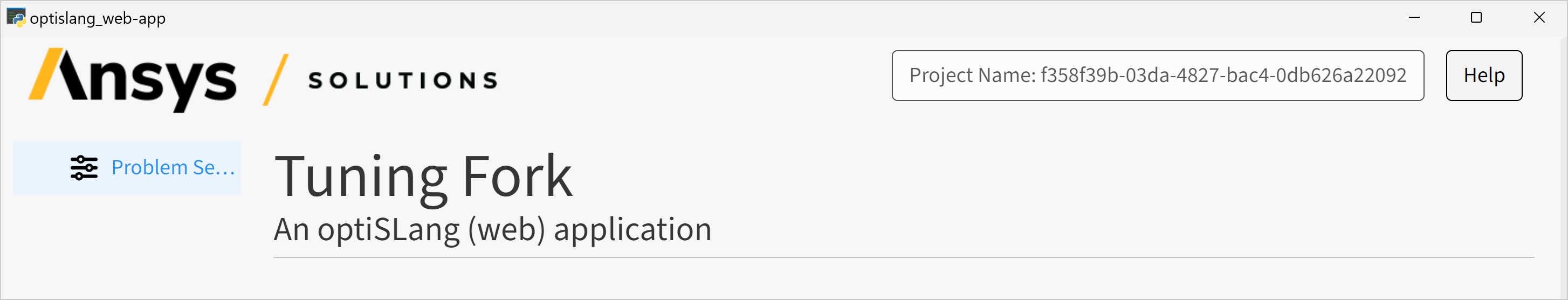 Project title without custom image